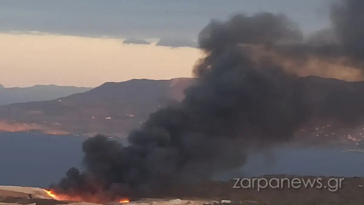 Χανιά: Συναγερμός για πυρκαγιά σε χωματερή – Ισχυρές δυνάμεις στο σημείο