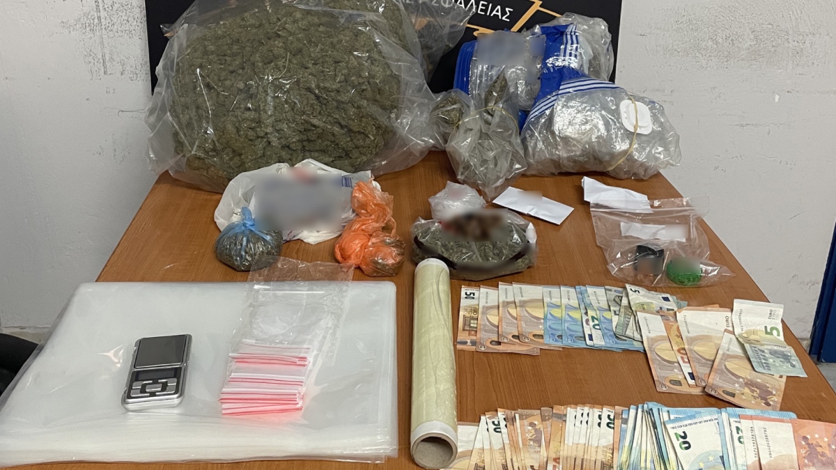 Συνελήφθησαν δύο άνδρες για διακίνηση κάνναβης στον Άγιο Παντελεήμονα