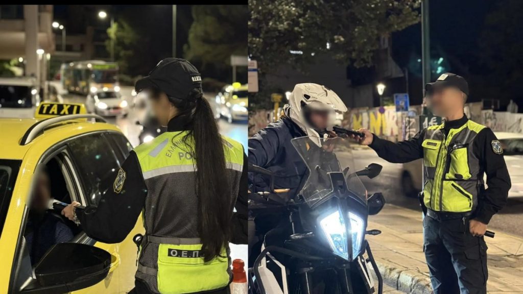 Μπαράζ ελέγχων της Τροχαίας στην Αττική – 159 παραβάσεις και 7 συλλήψεις για οδήγηση υπό την επήρεια αλκοόλ