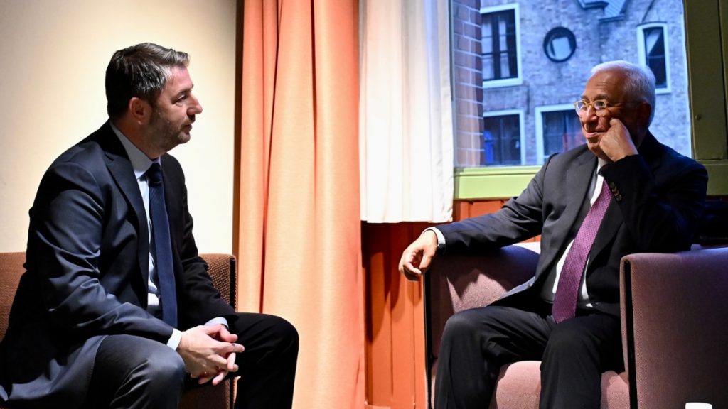 Νίκος Ανδρουλάκης: Συναντήθηκε με τον Πρόεδρο του Ευρωπαϊκού Συμβουλίου, Αντόνιο Κόστα