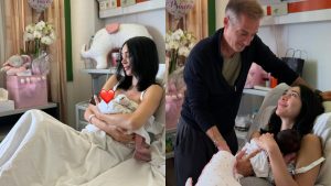Εύα Φούσκα: Γέννησε η συνεργάτιδα του Τάσου Δούση – Οι φωτογραφίες μέσα από το μαιευτήριο