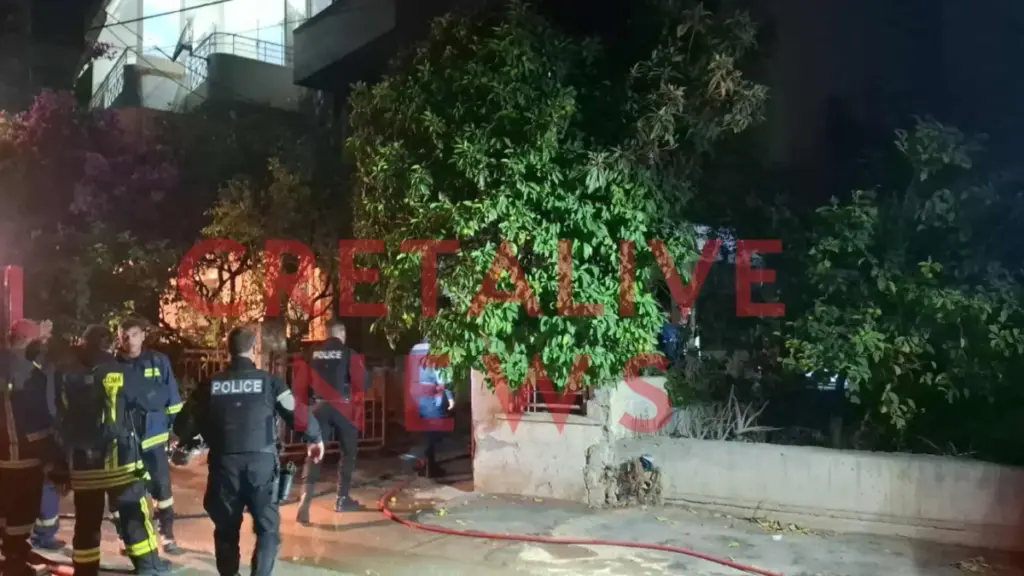 Τραγωδία στο Ηράκλειο: Δύο απανθρακωμένα πτώματα μετά από φωτιά σε διαμέρισμα (Βίντεο)