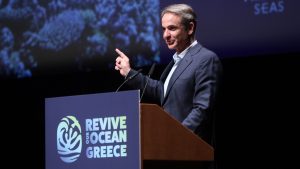 Μητσοτάκης: Η κυβέρνηση είναι απολύτως αφοσιωμένη στον στόχο της προστασίας του θαλάσσιου περιβάλλοντος
