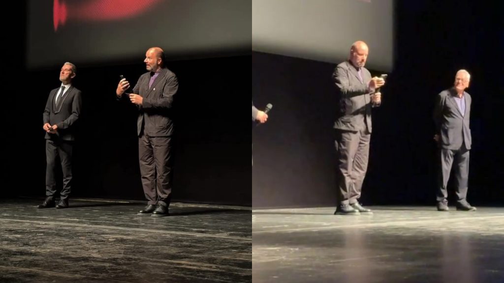 Γιώργος Λάνθιμος: Διάβασε επί σκηνής το ηχητικό μήνυμα που του έστειλε η Έμα Στόουν στα ελληνικά (vid)