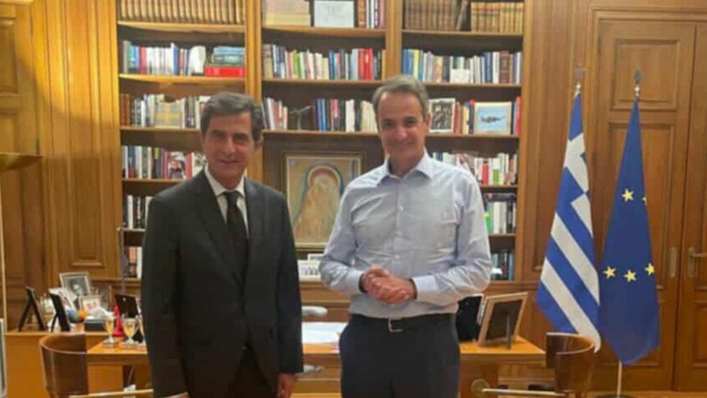 Κυριάκος Μητσοτάκης: Συναντήθηκε με τον υψυπουργό Εσωτερικών Κώστα Γκιουλέκα