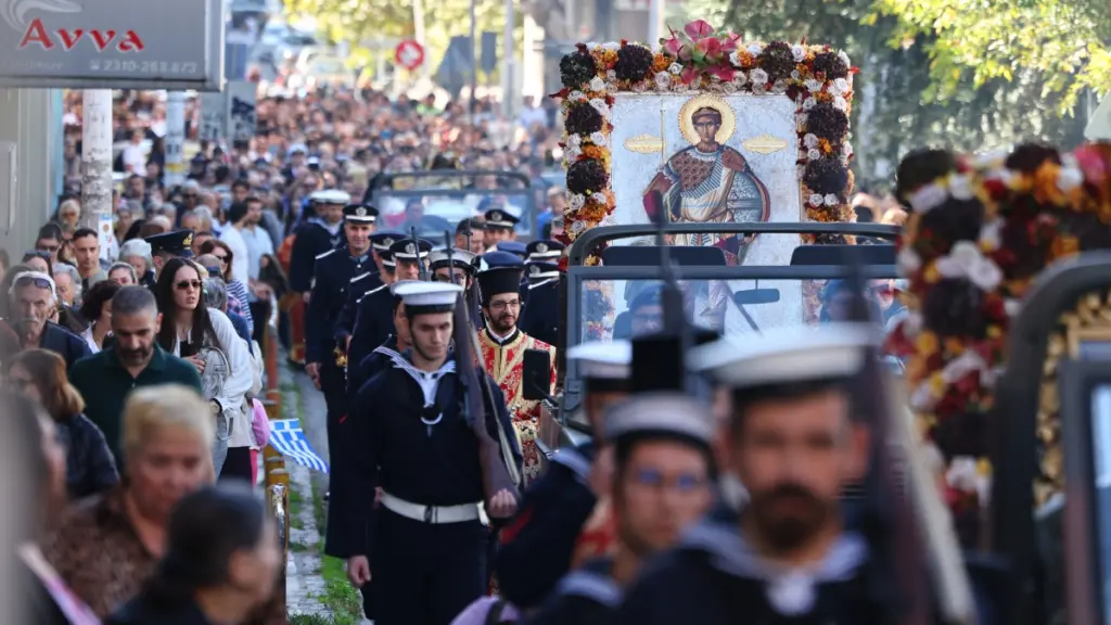 Η Θεσσαλονίκη τιμά τον πολιούχο της Άγιο Δημήτριο και την 113η επέτειο απελευθέρωσής της (Βίντεο)