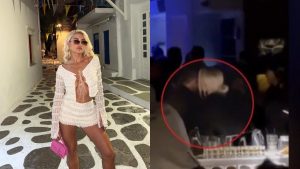Ιωάννα Τούνη – Δημήτρης Ρομπέρτος: Τα τρυφερά ενσταντανέ σε μαγαζί της Μυκόνου (vid)