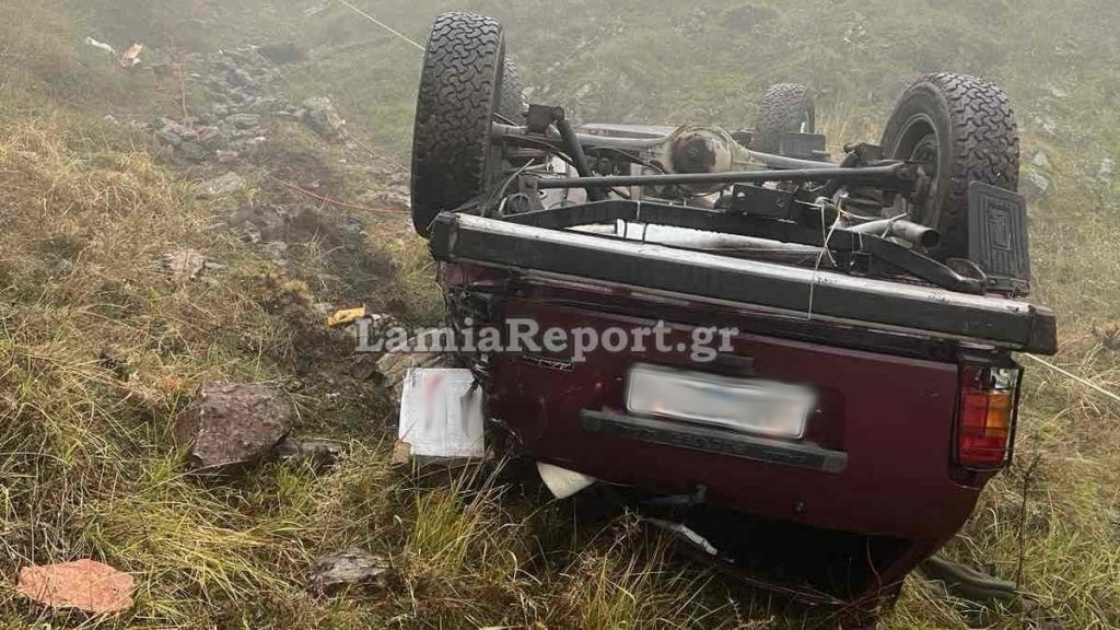 Τραγωδία στην Ευρυτανία: Τζιπ με δύο κυνηγούς έπεσε σε γκρεμό – Νεκρός ένας 75χρονος (φωτογραφία)