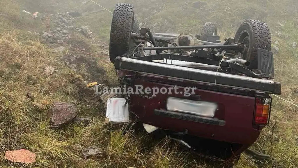 Τραγωδία στην Ευρυτανία: Τζιπ με δύο κυνηγούς έπεσε σε γκρεμό – Νεκρός ένας 75χρονος (φωτογραφία)