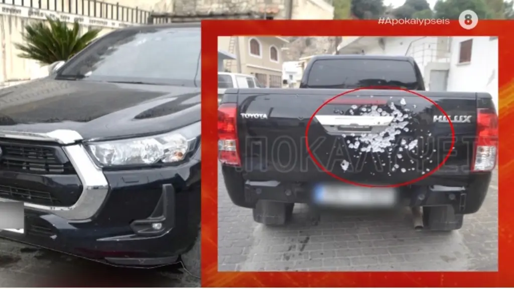 Μακελειό στα Βορίζια: Πλάνα-ντοκουμέντο δείχνουν το «γαζωμένο» από σφαίρες αυτοκίνητο του Φανούρη Καργάκη