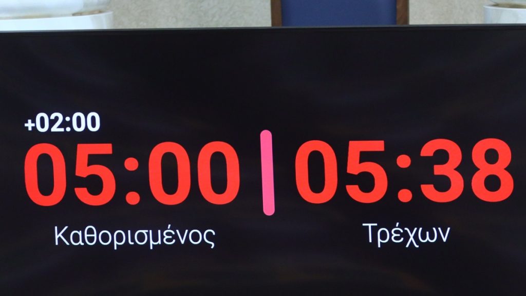 Από σήμερα η επιβολή “χρονοκόφτη” στη Βουλή – Ποιος ήταν ο πρώτος παραβάτης