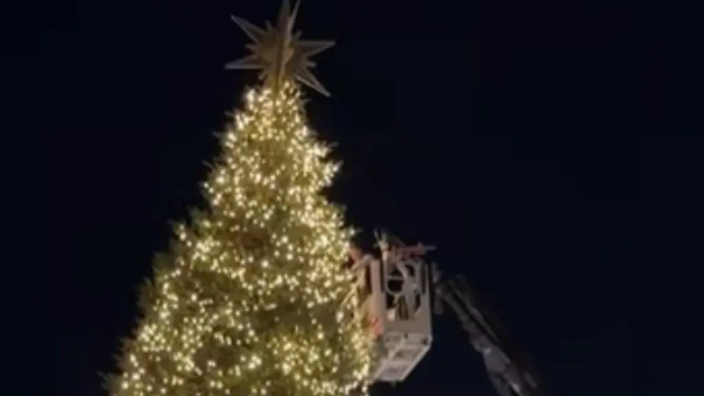 Οι ετοιμασίες για την φωταγώγηση του χριστουγεννιάτικου δέντρου στο Σύνταγμα (βίντεο)