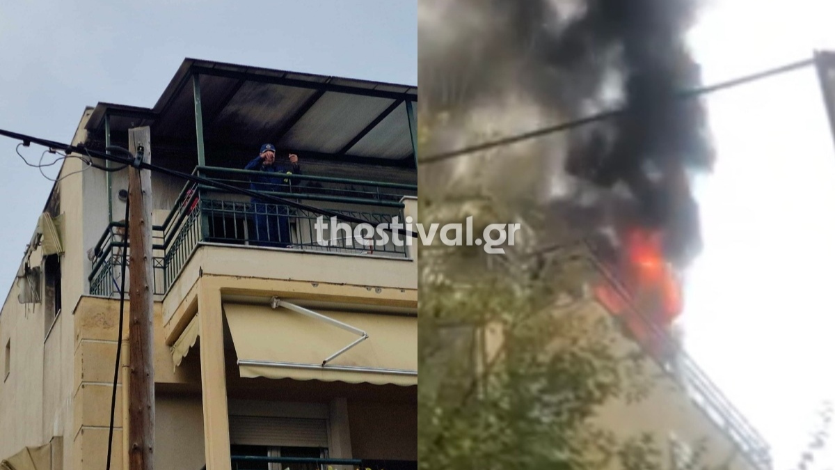 Φωτιά ξέσπασε σε διαμέρισμα στην Πυλαία – απεγκλωβίστηκε ένα άτομο, έσβησε μετά από επέμβαση της πυροσβεστικής (Εικόνα + βίντεο)