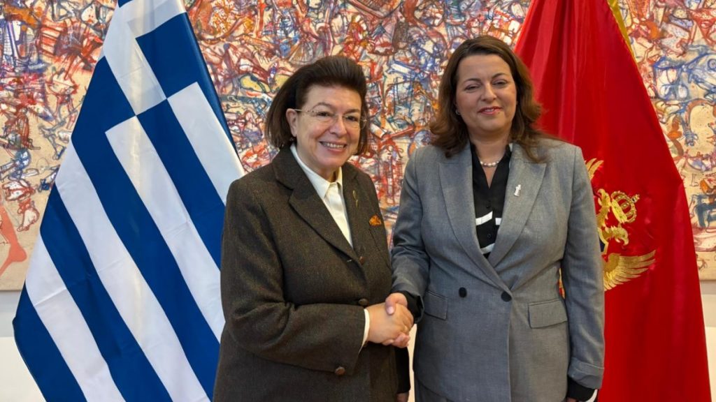 Μενδώνη: «Την Ελλάδα και το Μαυροβούνιο, εκτός από τους πολιτικούς, μας συνδέουν στενοί ιστορικοί και πολιτιστικοί δεσμοί»