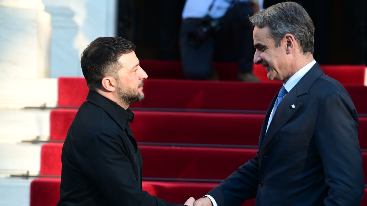 Βολοντίμιρ Ζελένσκι: «Ευχαριστώ Ελλάδα» – Το μήνυμα μετά τη συνάντηση με τον Μητσοτάκη