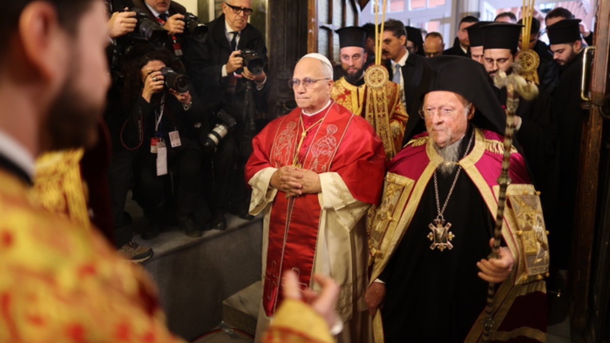 Πάπας Λέων: Live η ιστορική επίσκεψη στο Φανάρι και η συνάντηση με τον Οικουμενικό Πατριάρχη Βαρθολομαίο