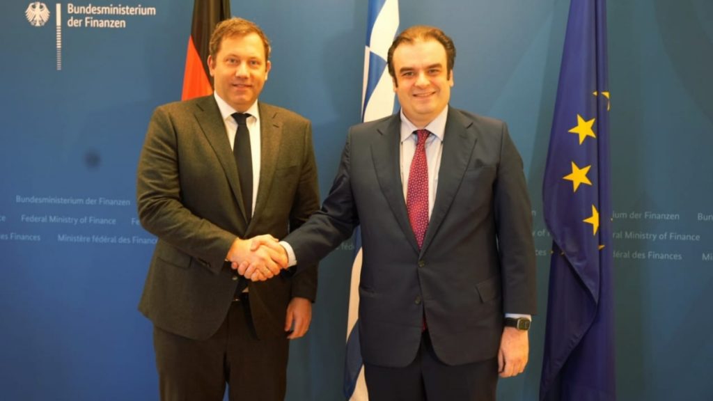 Πιερρακάκης: Συναντήθηκε με τον Αντικαγκελάριο και Ομοσπονδιακό Υπουργό Οικονομικών της Γερμανίας Λαρς Κλίνγκμπαϊλ