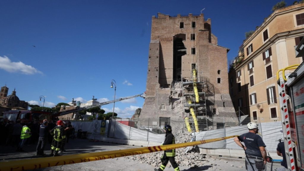 Ρώμη: Ημέρα πένθους η Τετάρτη 5 Νοεμβρίου για τον θάνατο του εργάτη από την κατάρρευση του μεσαιωνικού πύργου