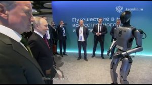 AI ρομπότ χορεύει για τον Πούτιν σε έκθεση (Βίντεο)
