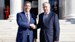 Συνάντηση του υπουργού Ανάπτυξης Τάκη Θεοδωρικάκου με τον αναπληρωτή υπουργό Εξωτερικών των ΗΠΑ, Μάικλ Ρήγας