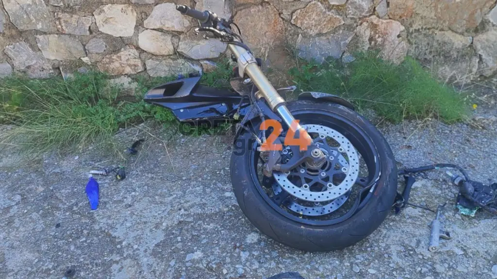 Χανιά: Σοκαριστικό τροχαίο με μηχανή – Από θαύμα σώθηκε ο οδηγός