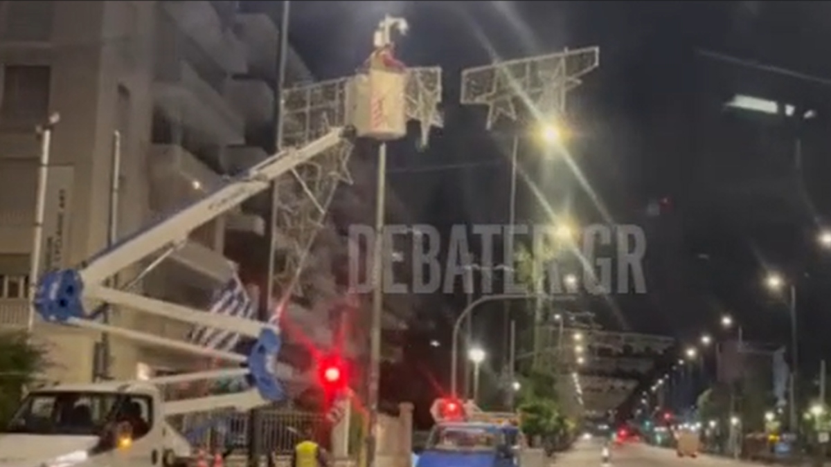 Η Βασιλίσσης Σοφίας ετοιμάζεται να βάλει τα γιορτινά της – Δείτε βίντεο