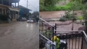 Επελαύνει η κακοκαιρία Byron: Πλημμύρες και κατολισθήσεις σε Λακωνία και Ζάκυνθο – 112 για Ανατολική Μάνη, Ευρώτα, Πιερία (βίντεο)