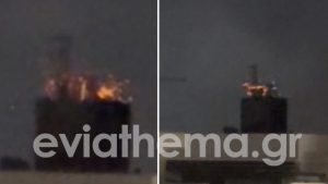 Χαλκίδα: Ξανά στις φλόγες παλιό ξενοδοχείο στο κέντρο της πόλης (βίντεο)