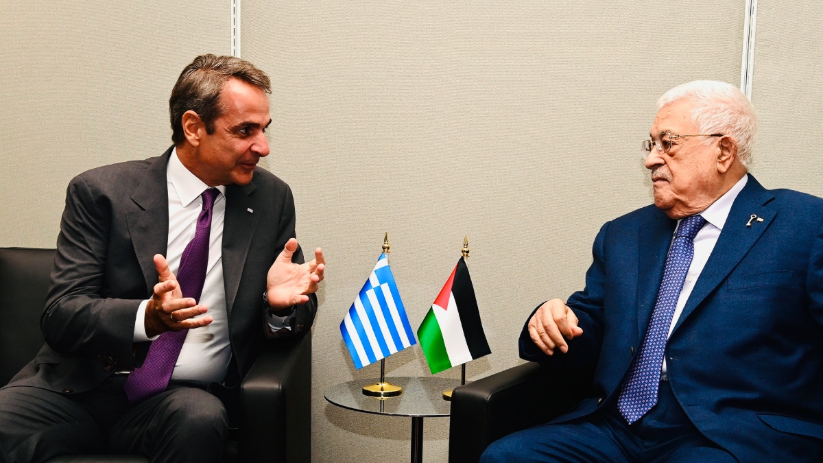 Μητσοτάκης σε Αμπάς: “Αναγνωρίζουμε τη σπουδαιότητα της παλαιστινιακής Αρχής, ελπίζω να εγκαθιδρύσουμε μακροχρόνια ειρήνη”