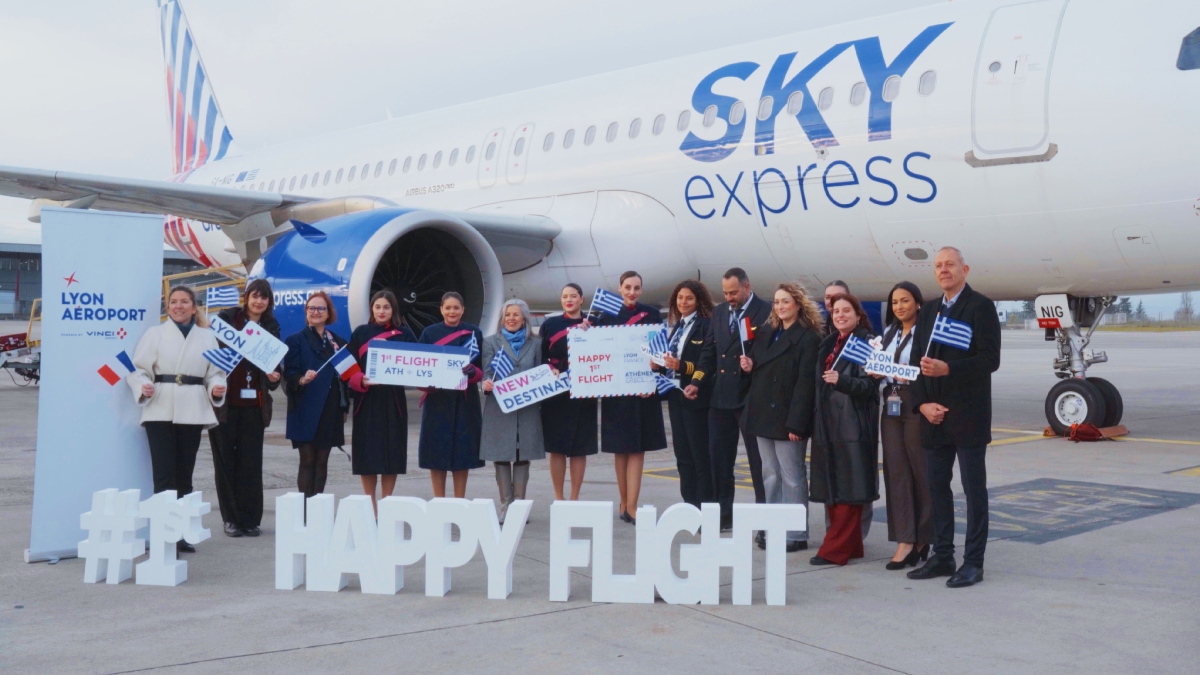 SKY express: Διευρύνει τις απευθείας συνδέσεις Ελλάδας-Γαλλίας με το νέο δρομολόγιο Αθήνα-Λυών