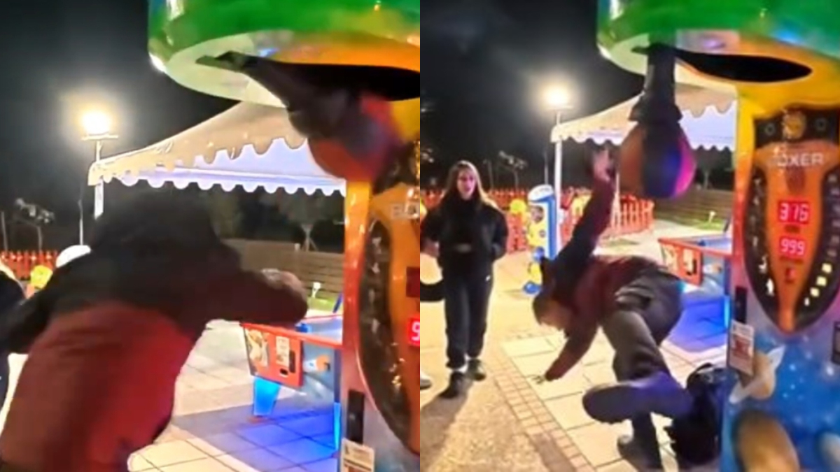 Ευτύχης Μπλέτσας: Πήγε να ρίξει μπουνιά και κατέληξε στο έδαφος – Η τούμπα που έγινε viral (vid)