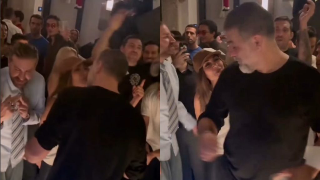 Δέσποινα Βανδή: Το τρυφερό φιλί στον Βασίλη Μπισμπίκη και ο χορός του ηθοποιού (vid)