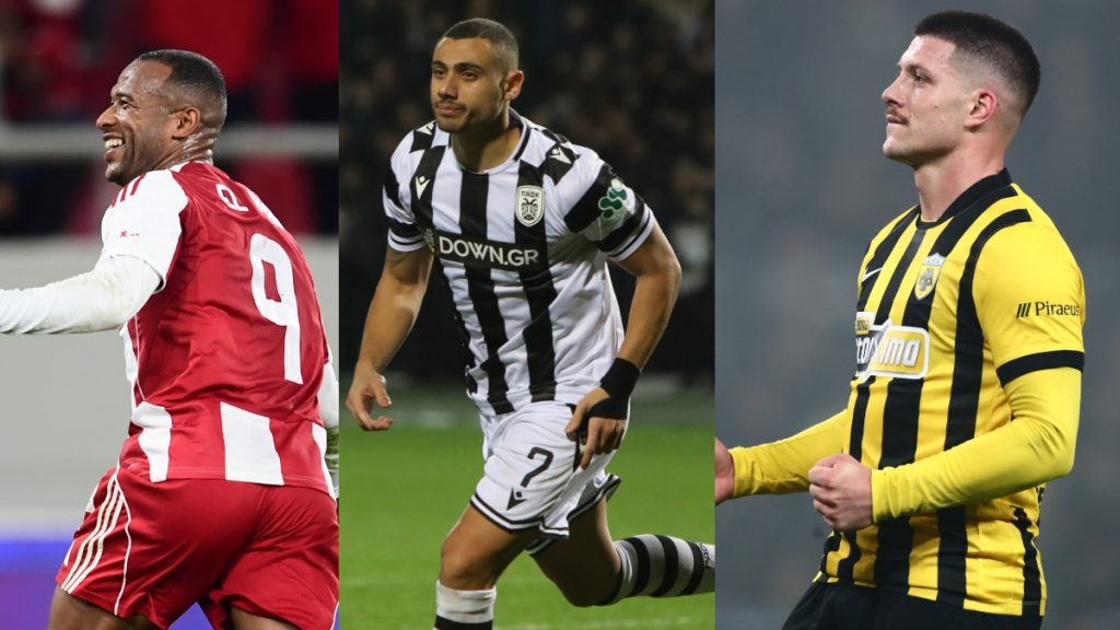 Super League: «Μάχη» για τον τίτλο οι Ολυμπιακός, ΑΕΚ και ΠΑΟΚ – Η βαθμολογία του πρωταθλήματος