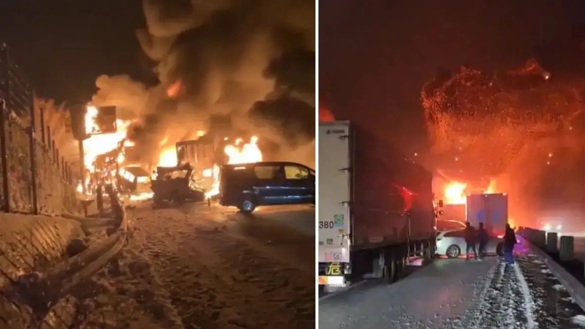 Ιαπωνία: Θανατηφόρα καραμπόλα 50 αυτοκινήτων – Ένας νεκρός και 26 τραυματίες (Βίντεο)