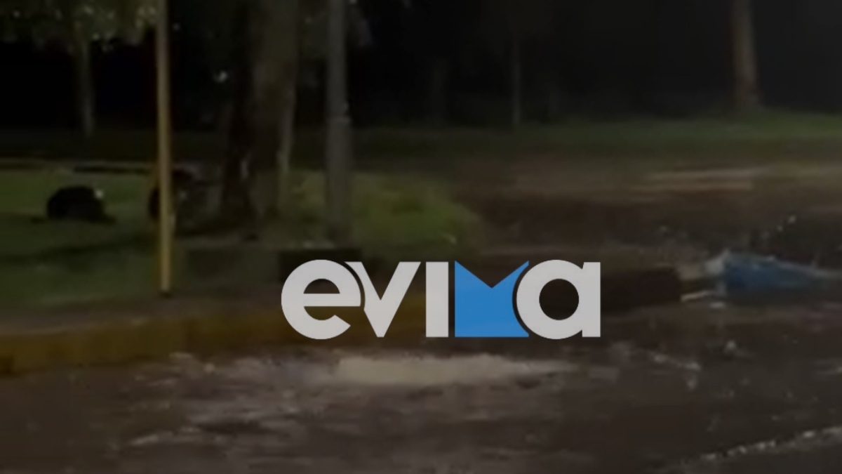 Κακοκαιρία Byron: Πλημμύρισε το Πάρκο Λαού στη Χαλκίδα (Βίντεο)