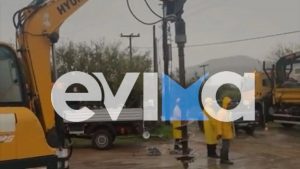 Εύβοια: Δείχνει τα δόντια της η κακοκαιρία Byron – Πάνω από 110 χιλιοστά βροχής στο Ληλάντιο, πλημμύρισαν σπίτια και καταστήματα