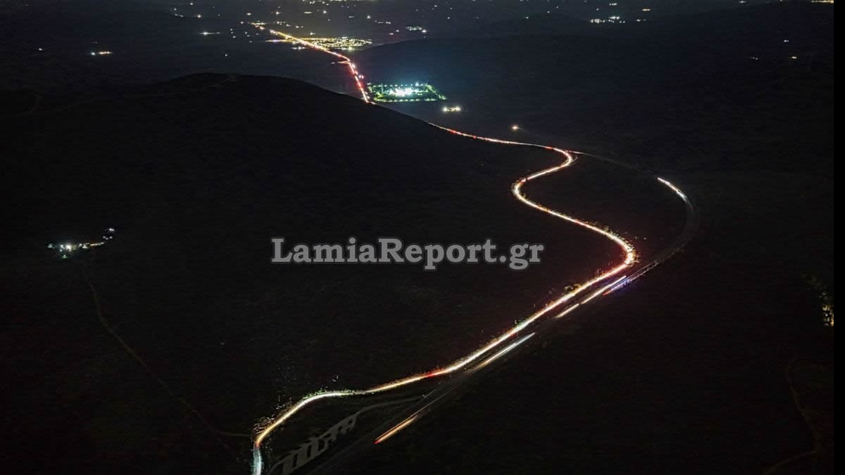 Ταλαιπωρία στην Εθνική Οδό – Ουρές χιλιομέτρων στο Κάστρο Βοιωτίας (βίντεο)