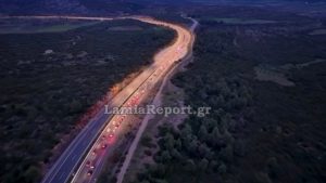 «Σημειωτόν» η έξοδος των εκδρομέων στην Αθηνών – Λαμίας (Βίντεο)