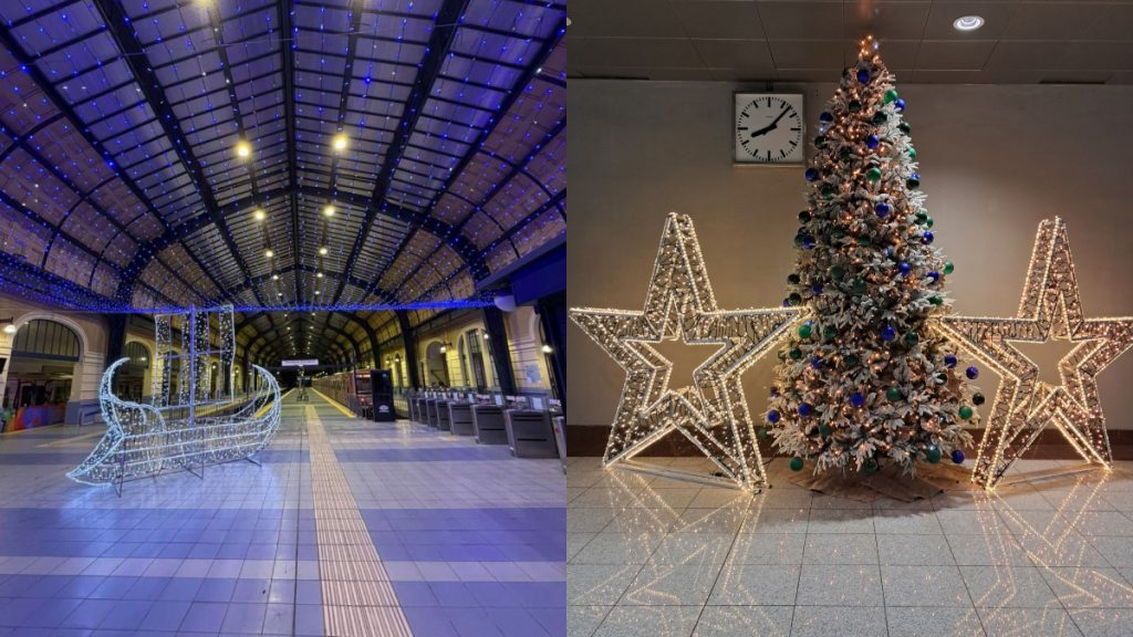 ΣΤΑΣΥ: Το Μετρό και το Τραμ της Αθήνας φορούν και φέτος τα γιορτινά τους (pics & vids)