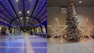 ΣΤΑΣΥ: Το Μετρό και το Τραμ της Αθήνας φορούν και φέτος τα γιορτινά τους (pics & vids)