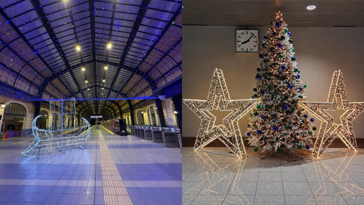 ΣΤΑΣΥ: Το Μετρό και το Τραμ της Αθήνας φορούν και φέτος τα γιορτινά τους (pics & vids)