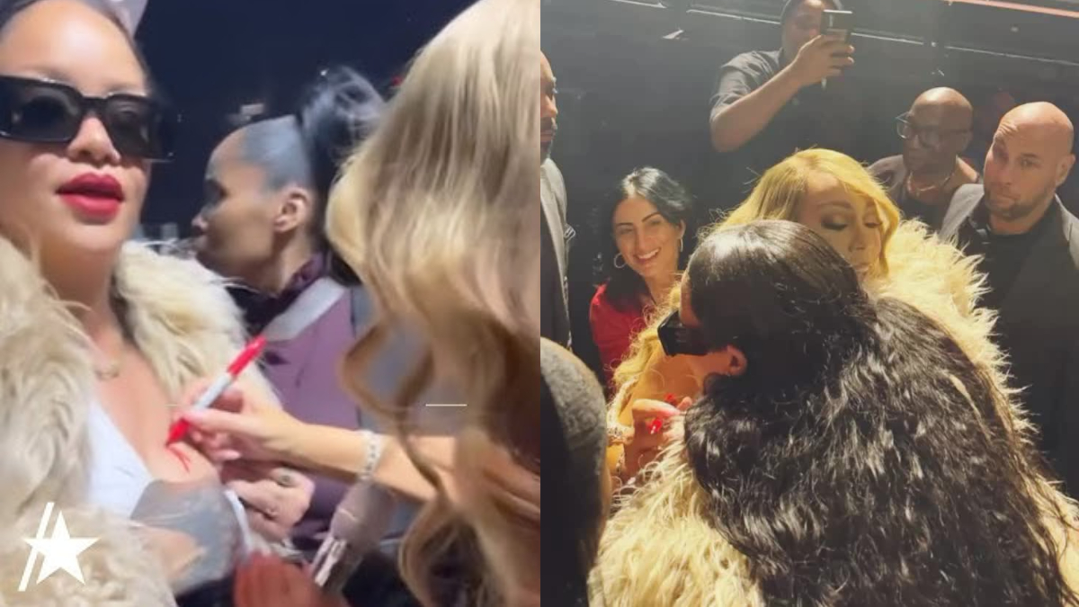 Rihanna: Ζήτησε από την Mariah Carey σε συναυλία της να υπογράψει πάνω στο στήθος της (vid)