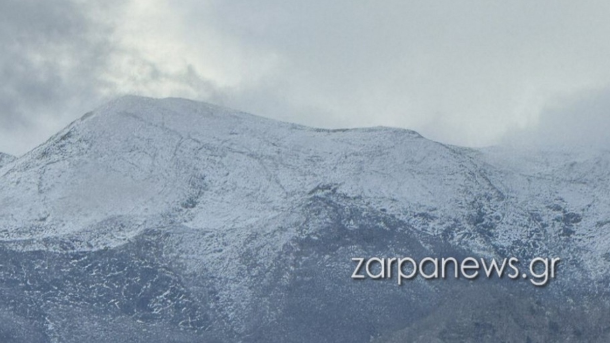 Κρήτη: Στα «λευκά» ο Ομαλός – Δείτε εντυπωσιακές εικόνες