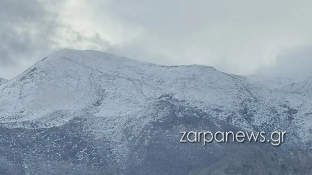 Κρήτη: Στα «λευκά» ο Ομαλός – Δείτε εντυπωσιακές εικόνες