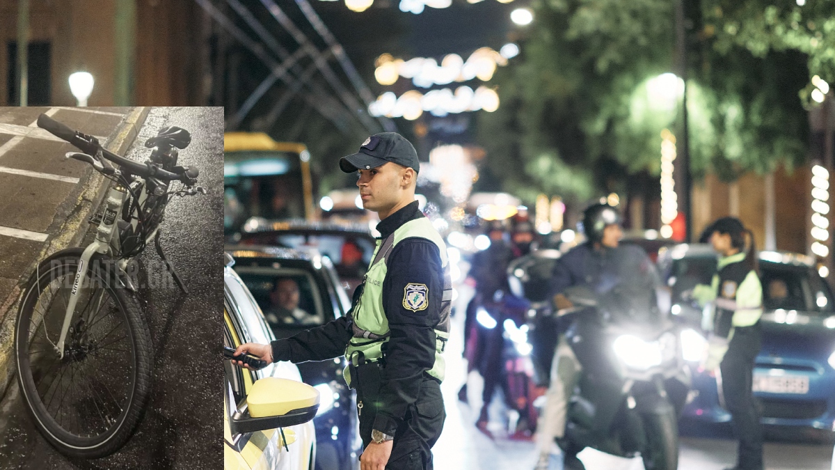 Στο Αυτόφωρο ποδηλάτης που οδηγούσε υπό την επήρεια αλκοόλ στην Αττική (Φωτογραφίες)