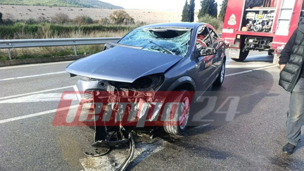 Αχαΐα: Αυτοκίνητο έφυγε από την πορεία του και καρφώθηκε σε μπάρες στο Αστέρι Ερυμάνθου