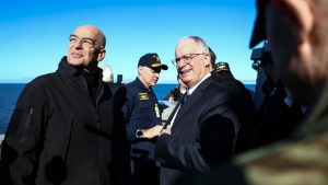 Δένδιας για την φρεγάτα “Κίμων”: “Είναι η πιο ισχυρή στον πλανήτη, αποστολή της να εξασφαλίζει τα κυριαρχικά μας δικαιώματα”