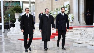 Πριγκίπισσα Ειρήνη: Παύλος, Νικόλαος και Φίλιππος Ντε Γκρες στη Μητρόπολη για την κηδεία της (pics)
