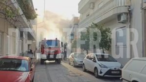 Φωτιά σε διαμέρισμα στο Ίλιον (Βίντεο)
