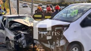 Ηράκλειο: Αυτοκίνητο πέρασε με κόκκινο και παρέσυρε διερχόμενο αμάξι – Στο νοσοκομείο δυο άτομα